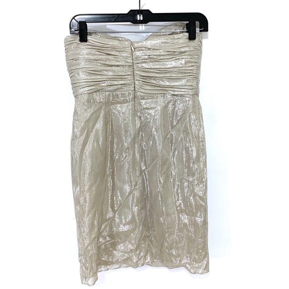 Lavender Label Silk Lame Strapless Dress - Picture 6 of 8